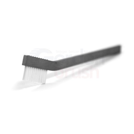 GORDON BRUSH 2x11 Row 0.010" Static Dissipative Nylon Bristle Al Handle Hand-Laced 11S9AG-12